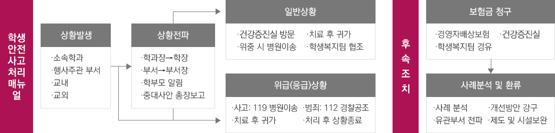 안전관리 대응체계도